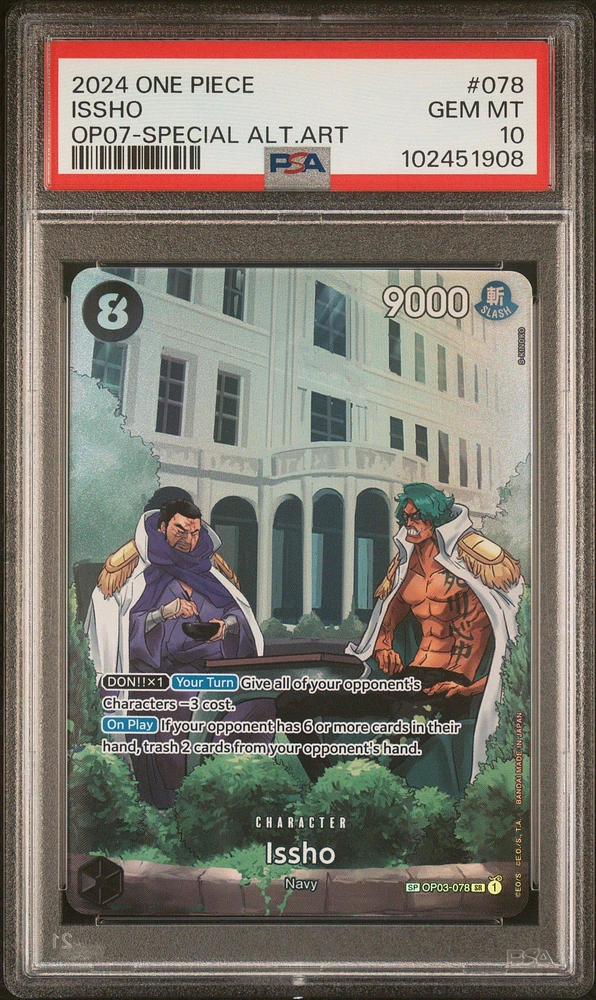 2024 One Piece 500 Years In The Future 078 Issho Special Alternate Art PSA 10