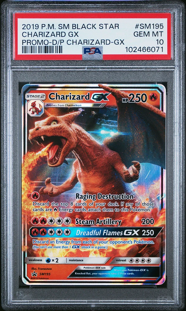 2019 Pokemon Sm Black Star Promo Sm195 Charizard Gx Detective Pikachu Charizard-gx PSA