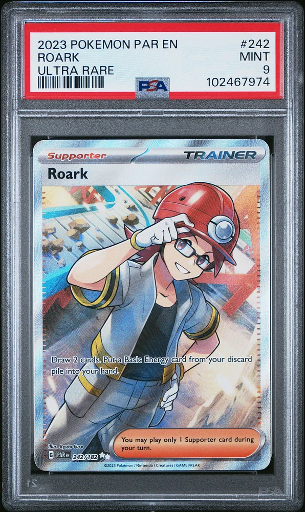 2023 Pokemon Par En-paradox Rift 242 Roark Ultra Rare PSA 9