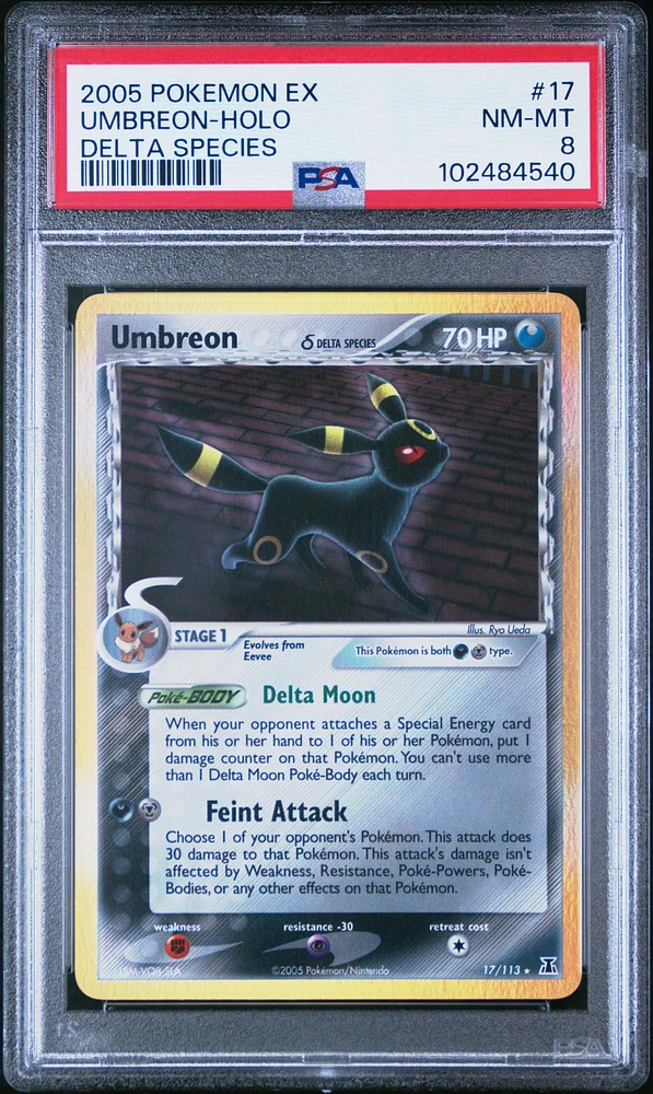 2005 Pokemon Ex Delta Species 17 Umbreon-holo PSA
