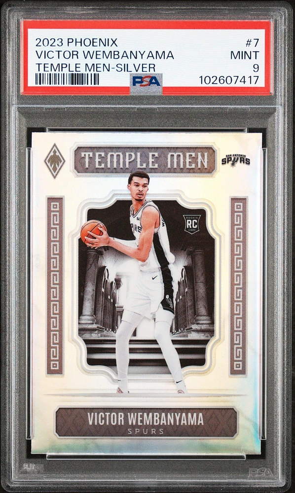 2023 Panini Phoenix Temple Men 7 Victor Wembanyama Silver PSA 9