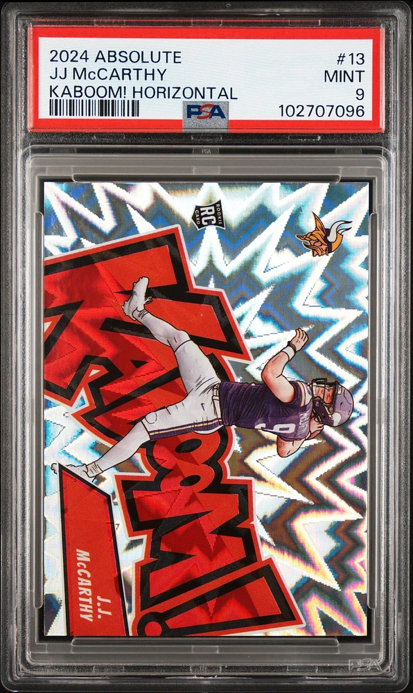 2024 Panini Absolute Kaboom! Horizontal 13 Jj Mccarthy PSA 9
