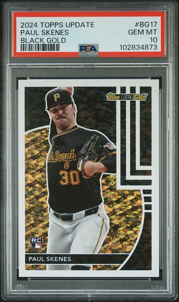 2024 Topps Update Topps Black Gold Bg17 Paul Skenes PSA 10