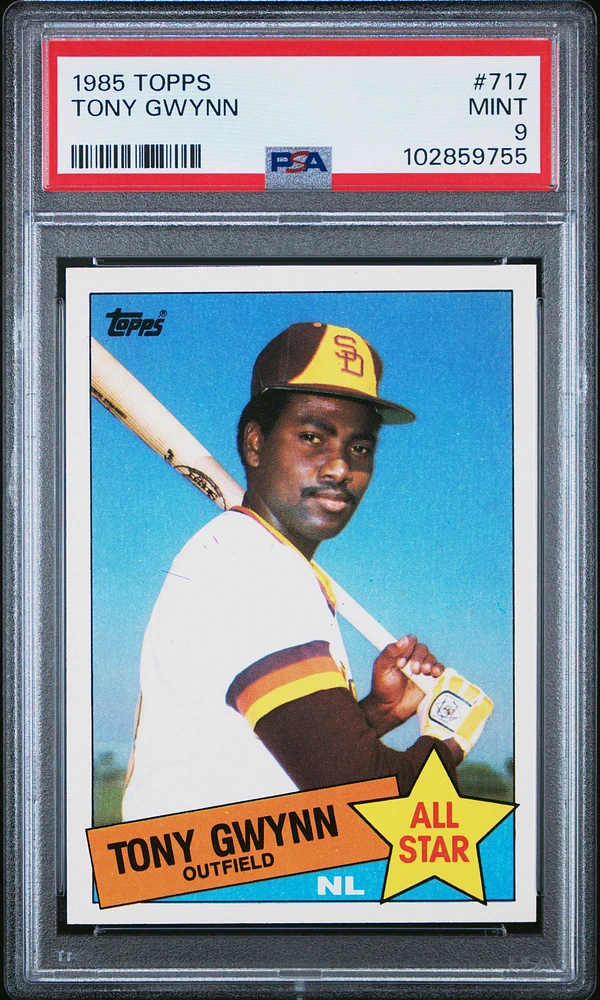 1985 Topps 717 Tony Gwynn PSA 9