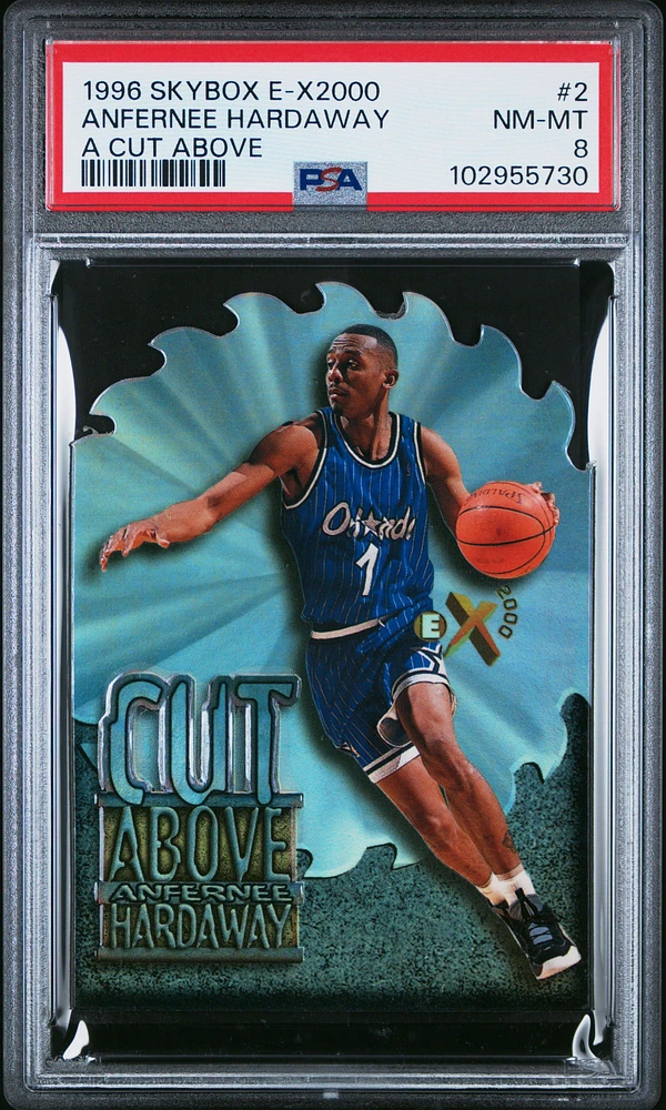 1996 Skybox E-x2000 A Cut Above 2 Anfernee Hardaway PSA 8