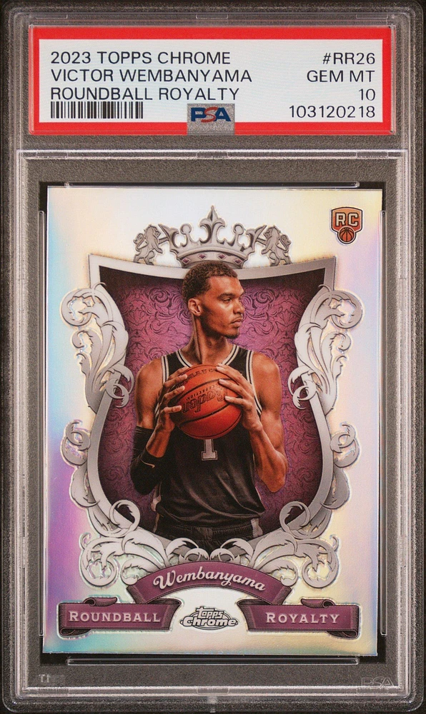 2023 Topps Chrome Roundball Royalty Rr26 Victor Wembanyama PSA