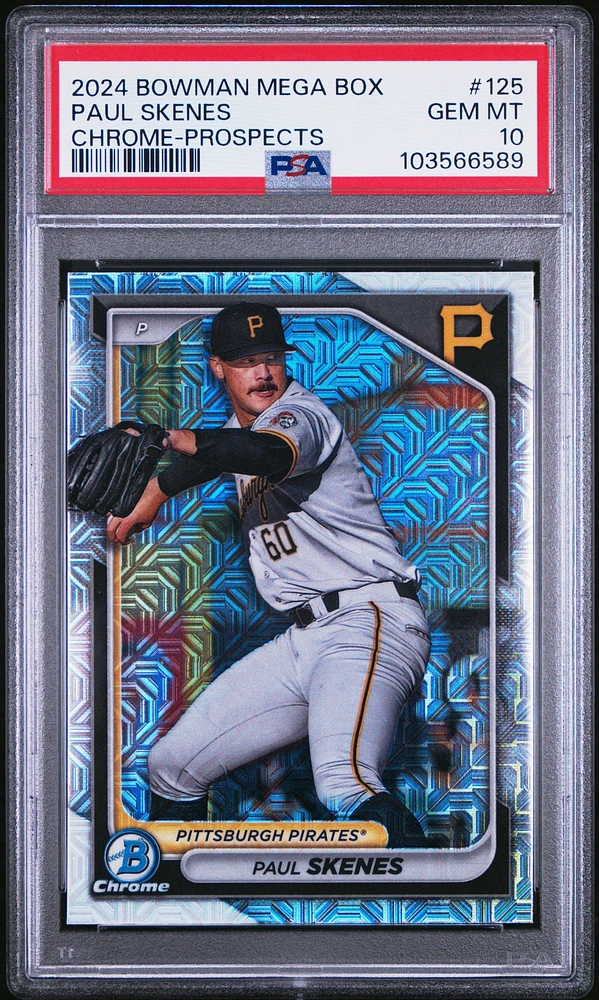 2024 Bowman Mega Box Chrome Prospects 125 Paul Skenes PSA 10