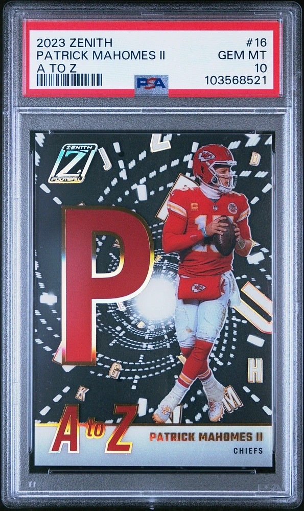 2023 Panini Zenith A To Z 16 Patrick Mahomes Ii PSA 10