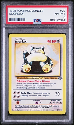 1999 Pokemon Jungle 27 Snorlax PSA