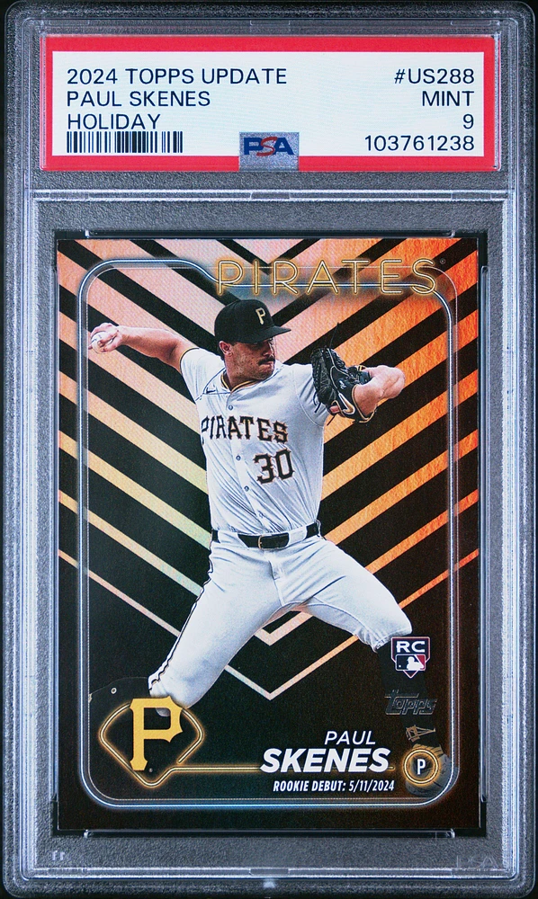 2024 Topps Update Us288 Paul Skenes Holiday PSA