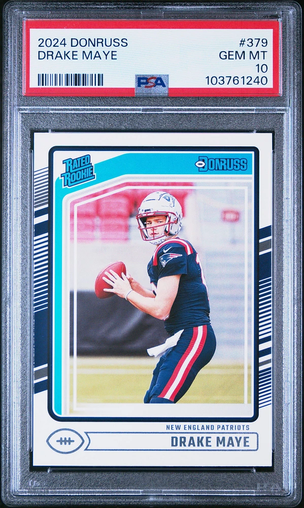 2024 Panini Donruss 379 Drake Maye PSA 10