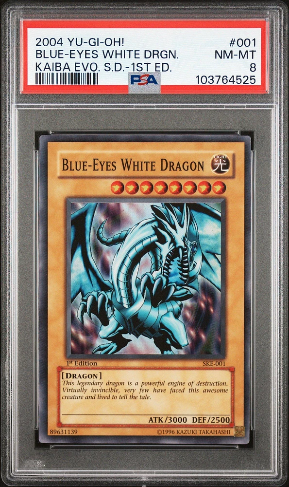 2004 Yu-gi-oh! Kaiba Evolution Starter Deck 001 Blue-eyes White Dragon 1st Edition PSA
