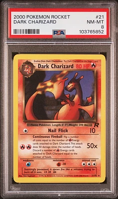 2000 Pokemon Rocket Dark Charizard PSA