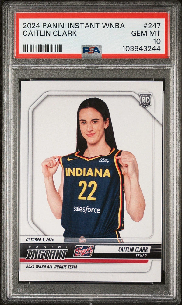 2024 Panini Instant Wnba 247 Caitlin Clark PSA 10