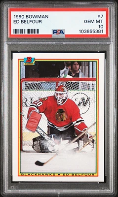 1990 Bowman 7 Ed Belfour PSA 10