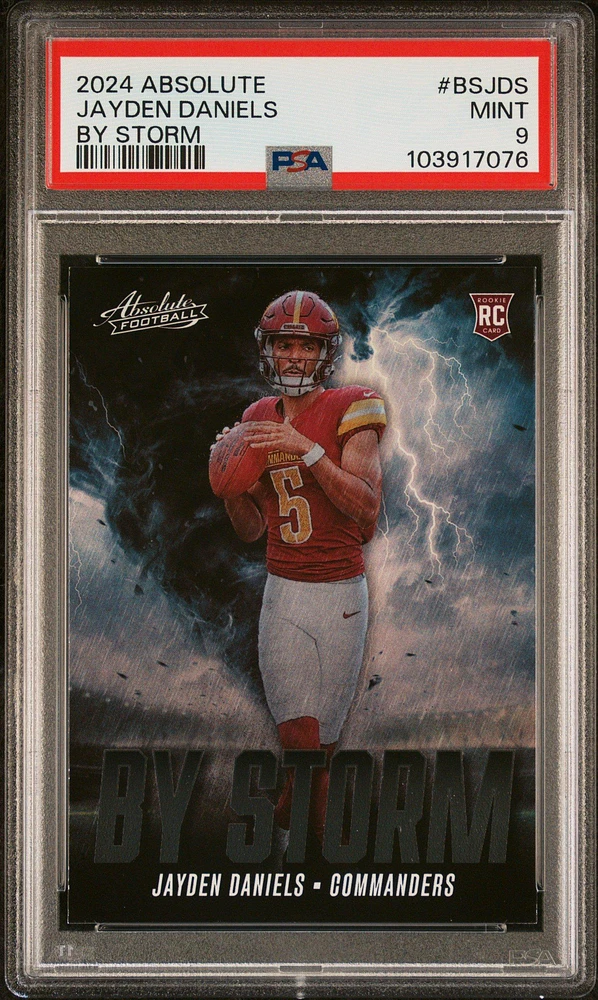 2024 Panini Absolute By Storm Bsjds Jayden Daniels PSA 9