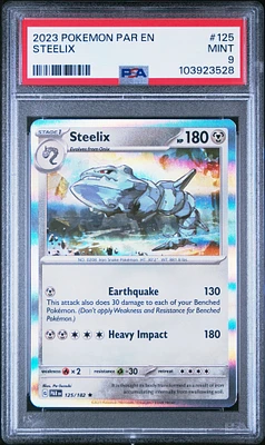 2023 Pokemon Par En-paradox Rift 125 Steelix PSA 9