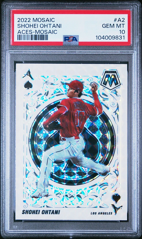 2022 Panini Mosaic Aces A2 Shohei Ohtani Mosaic PSA 10