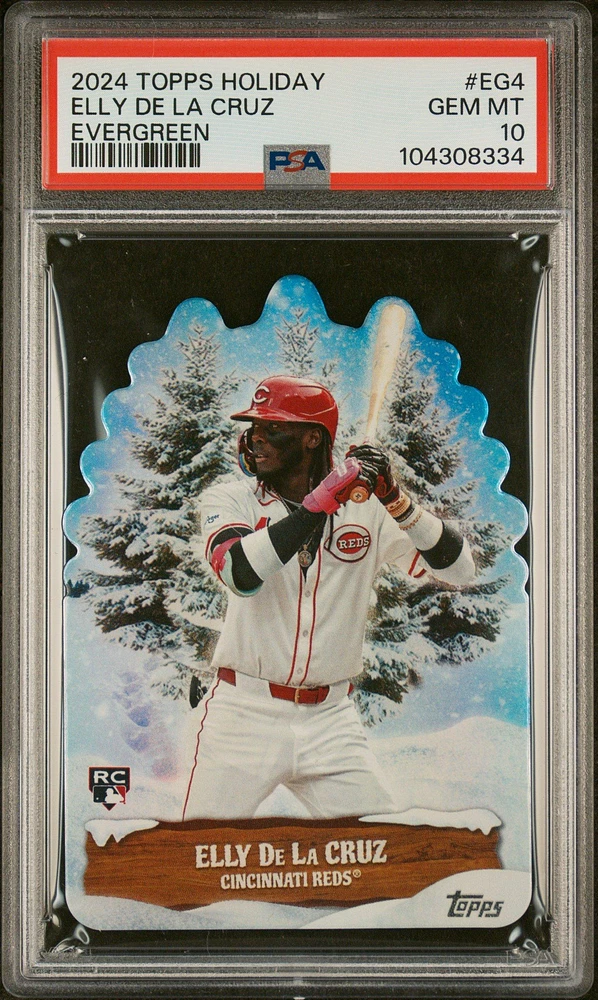 2024 Topps Holiday Evergreen Eg4 Elly De La Cruz PSA 10