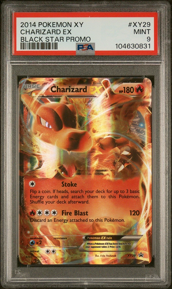 2014 Pokemon Xy Black Star Promo Xy29 Charizard Ex PSA