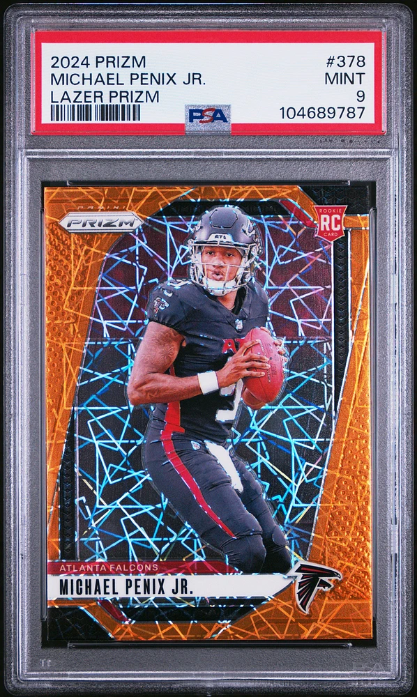 2024 Panini Prizm 378 Michael Penix Jr. Lazer Prizm PSA 9