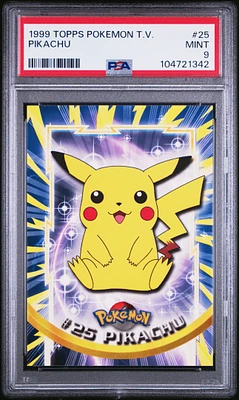 1999 Topps Pokemon Tv 25 Pikachu PSA