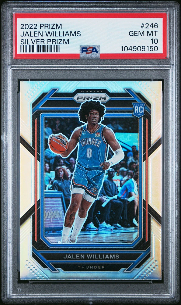 2022 Panini Prizm 246 Jalen Williams Silver Prizm PSA