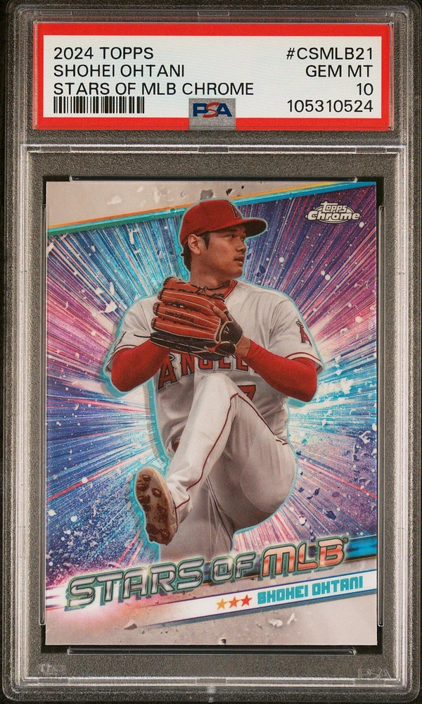 2024 Topps Stars Of Mlb Chrome Csmlb21 Shohei Ohtani PSA 10