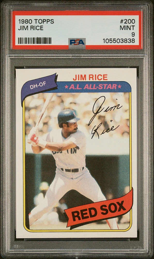 1980 Topps 200 Jim Rice PSA 9