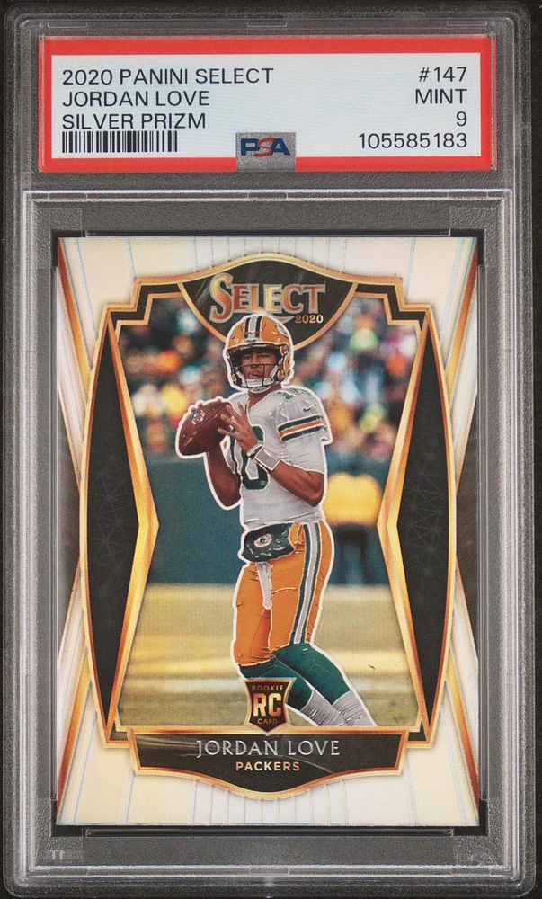 2020 Panini Select Jordan Love Silver Prizm PSA