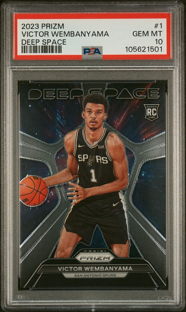 2023 Panini Prizm Deep Space 1 Victor Wembanyama PSA