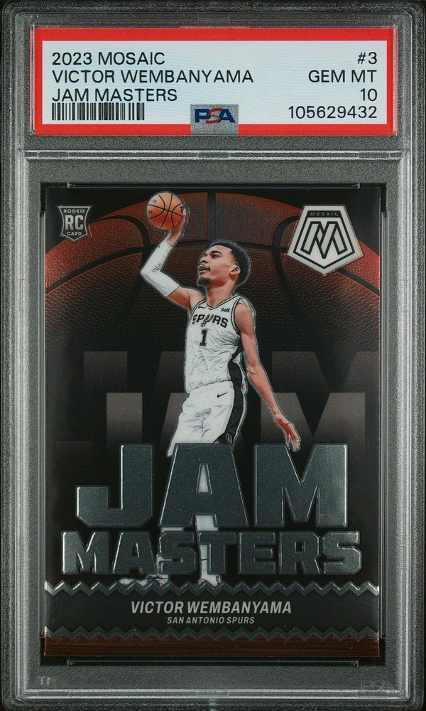 2023 Panini Mosaic Jam Masters 3 Victor Wembanyama PSA 10