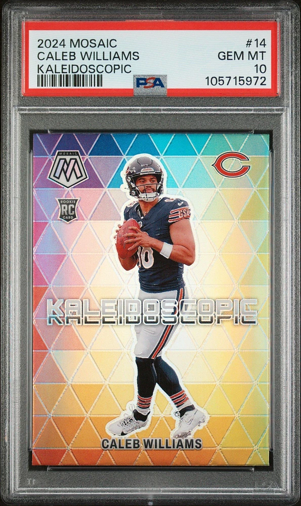 2024 Panini Mosaic Kaleidoscopic 14 Caleb Williams PSA 10