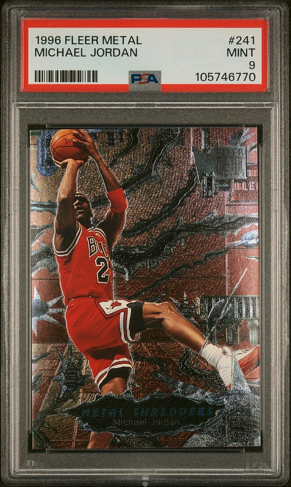 1996 Metal 241 Michael Jordan PSA