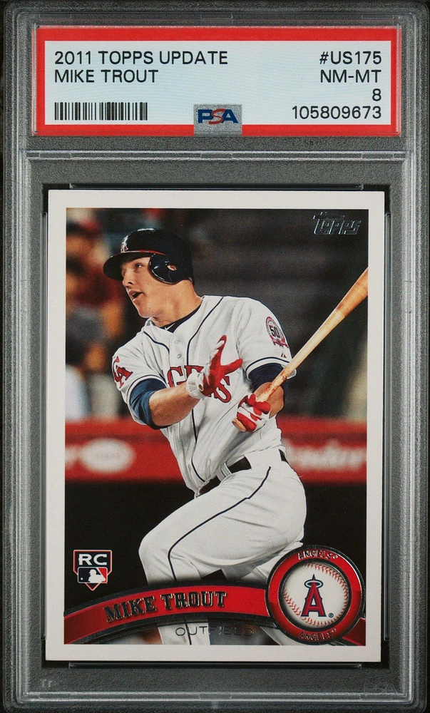 2011 Topps Update Us175 Mike Trout PSA