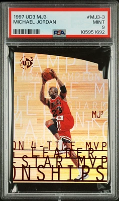 1997 Ud3 Mj3 Mj3-3 Michael Jordan PSA 9