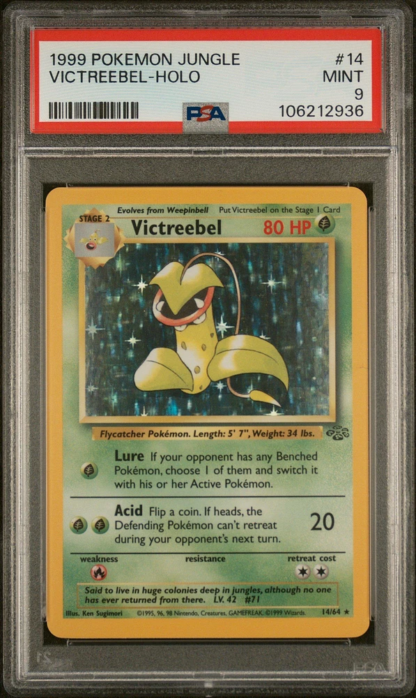 1999 Pokemon Jungle 14 Victreebel-holo PSA
