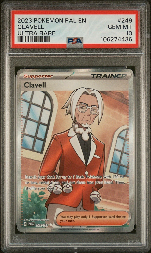 2023 Pokemon Pal En-paldea Evolved 249 Clavell Ultra Rare PSA