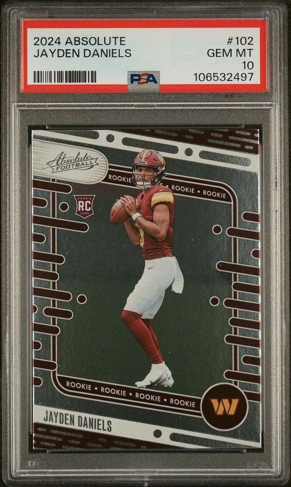 2024 Panini Absolute 102 Jayden Daniels PSA