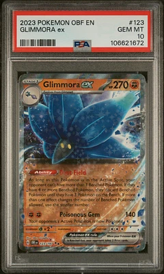 2023 Pokemon Obf En-obsidian Flames 123 Glimmora Ex PSA
