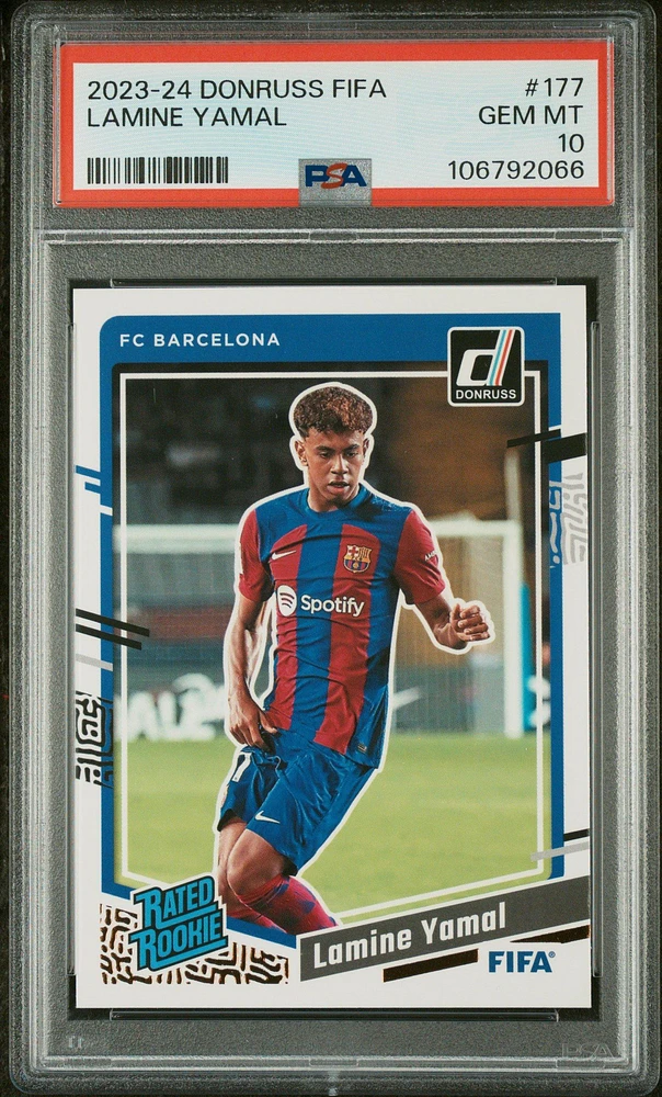 2023-24 Panini Donruss Fifa 177 Lamine Yamal PSA 10