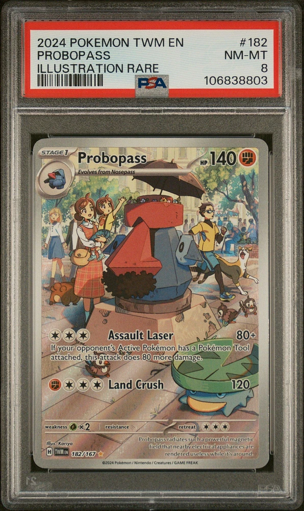 2024 Pokemon Twm En-twilight Masquerade 182 Probopass Illustration Rare PSA