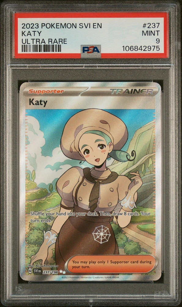 2023 Pokemon Svi En-scarlet & Violet 237 Katy Ultra Rare PSA 9