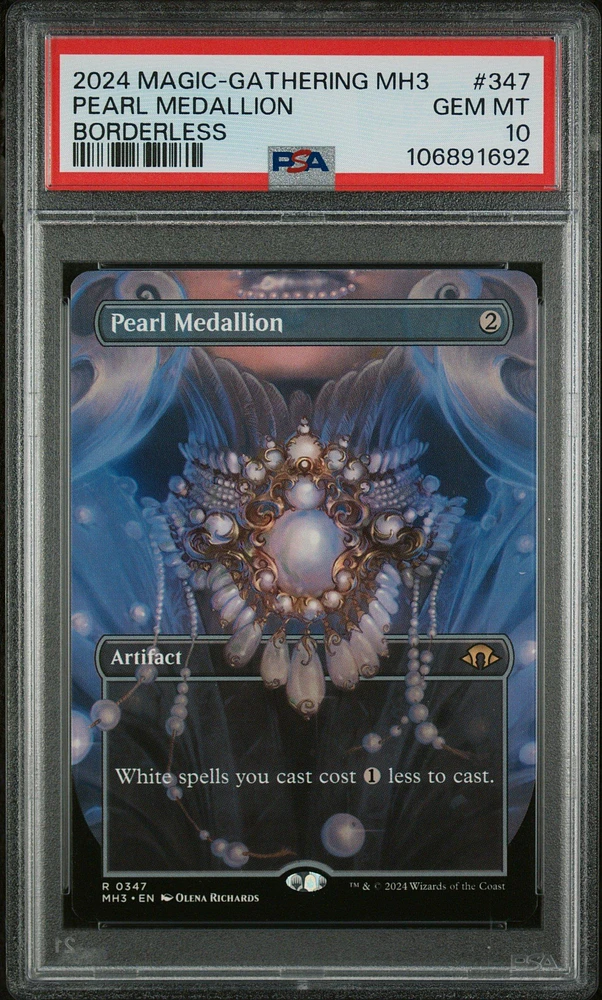 2024 Magic The Gathering Modern Horizons 3 347 Pearl Medallion Borderless PSA 10