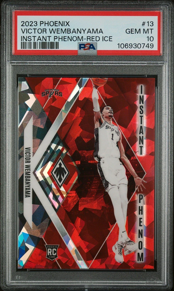 2023 Panini Phoenix Instant Phenom 13 Victor Wembanyama Ice PSA