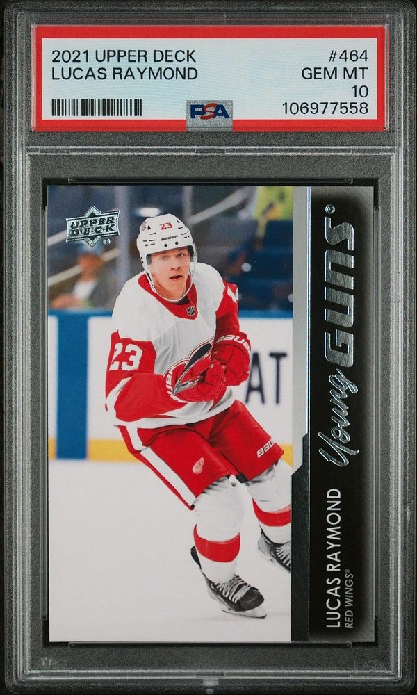 2021-2022 Upper Deck 464 Lucas Raymond PSA