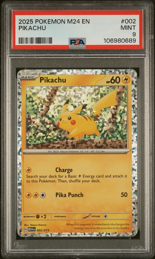2025 Pokemon M24 En-mcdonald's Collection 002 Pikachu PSA