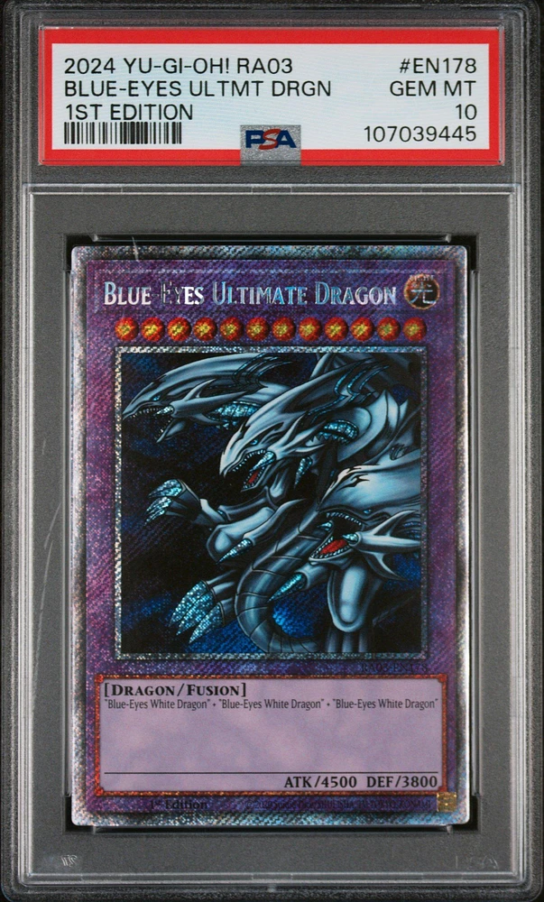 2024 Yu-gi-oh! Ra03-quarter Century Bonanza En178 Blue-eyes Ultimate Dragon 1st Edition PSA 10