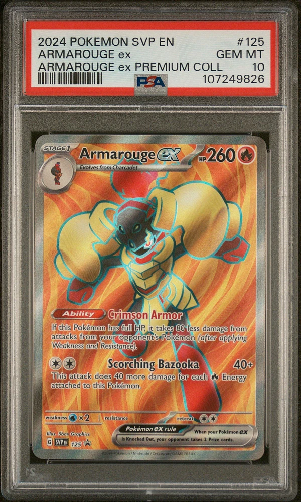 2024 Pokemon Svp En-sv Black Star Promo 125 Armarouge Ex Armarouge Ex Premium Collection PSA 10