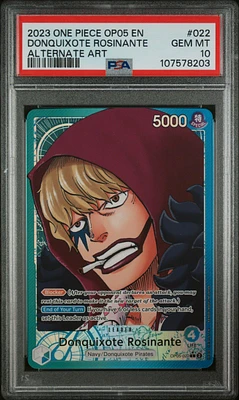 2023 One Piece Op05-awakening Of The New Era 022 Donquixote Rosinante Alternate Art PSA 10